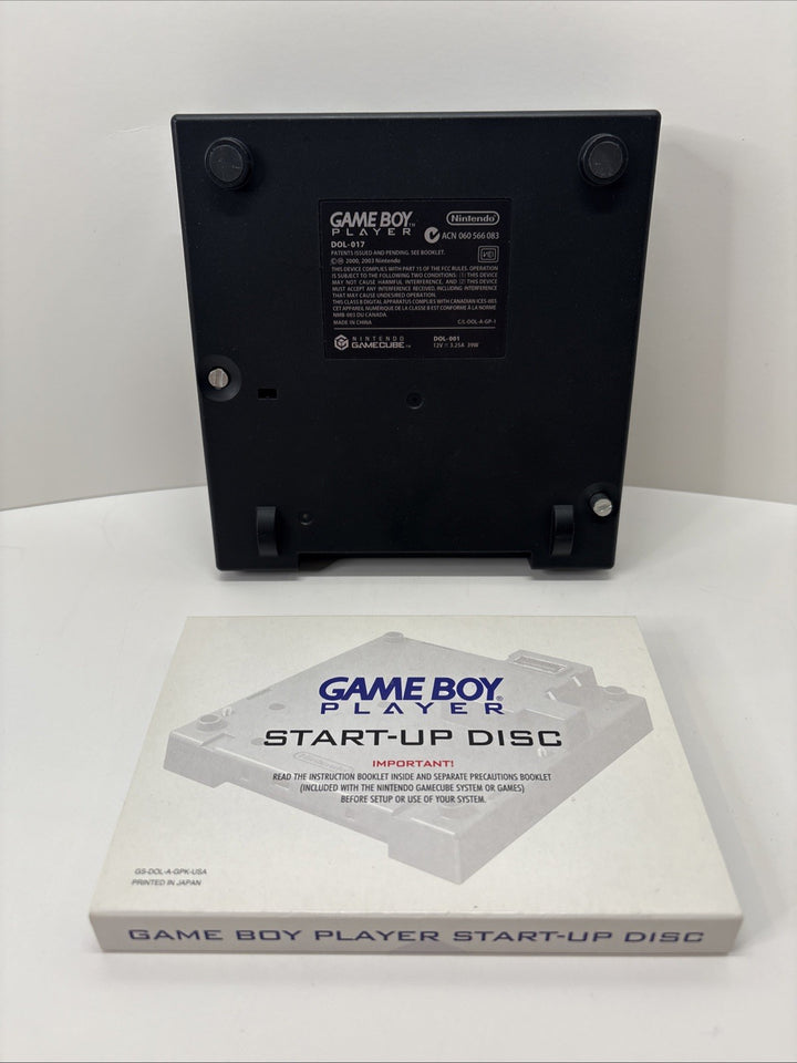 Nintendo GameCube GameBoy Player with Start Up Disc Complete Tested *MINT Disc!*