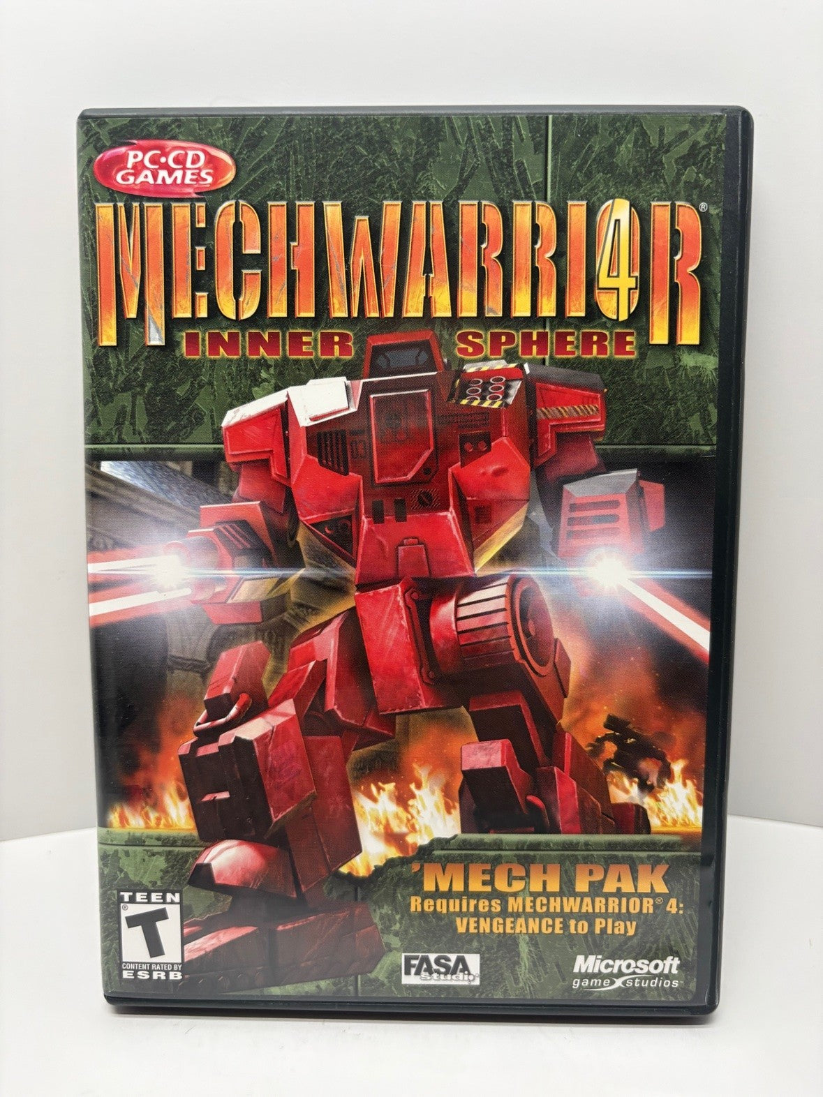 MechWarrior 4 Inner Sphere Mech Pak PC CD-ROM DVD Case FASA Microsoft 2002