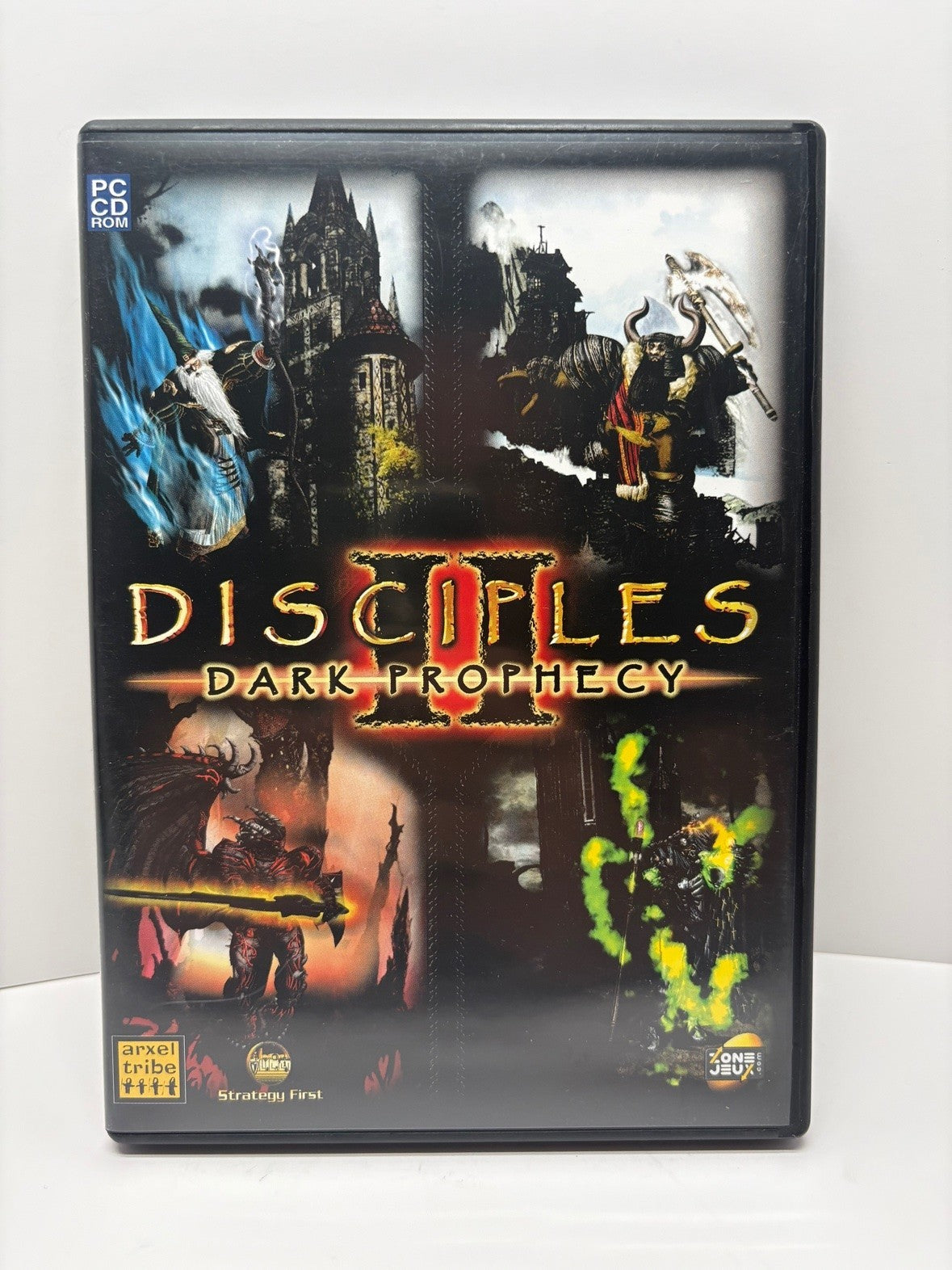 Disciples II Dark Prophecy PC CD-ROM FR Edition DVD Case Strategy First 2002