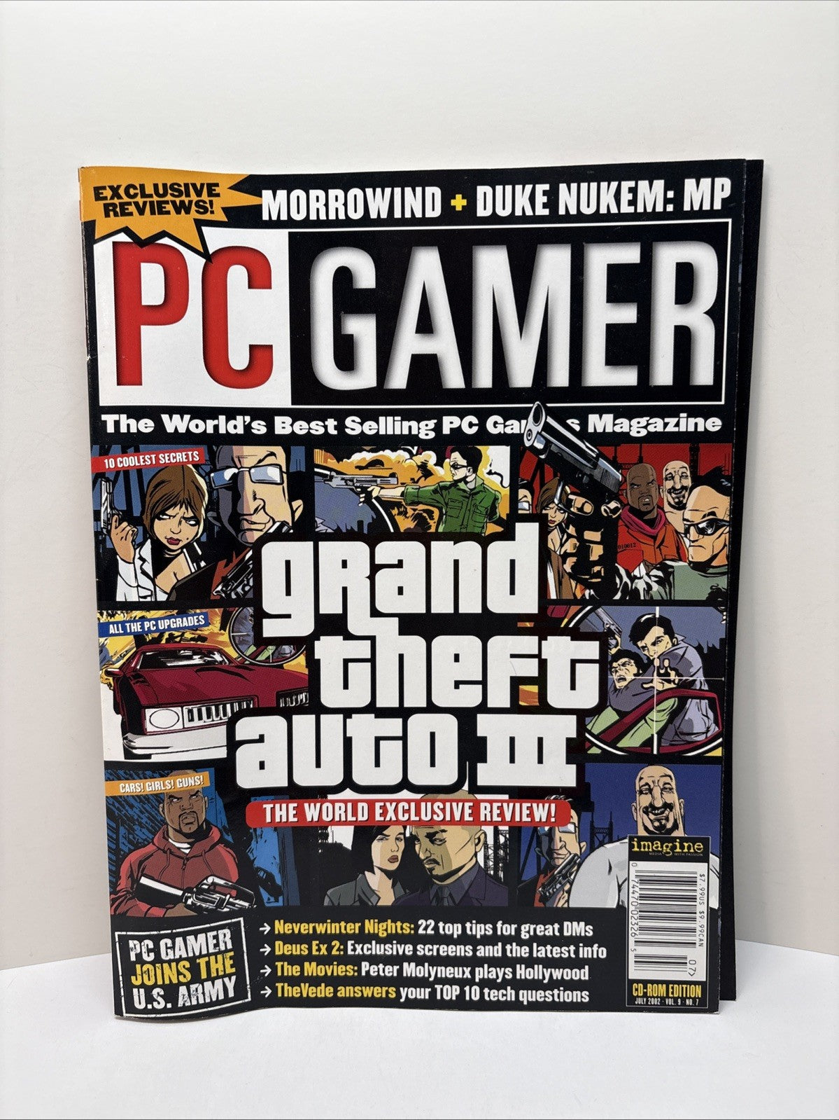 PC Gamer Magazine Vol 9 No 7 (#99) July 2002 Grand Theft Auto III With Demo Disc