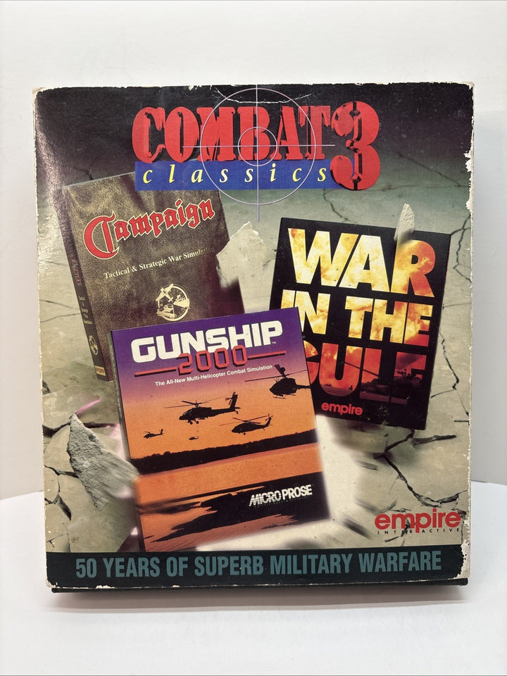 Combat Classics 3  IBM PC Big Box Edition 3.5” HD War In The Golf
