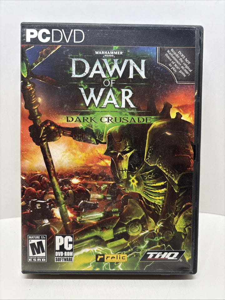 Warhammer 40,000 - Dawn Of War - Dark Crusade (PC DVD-ROM) -- w/ Manual And Card