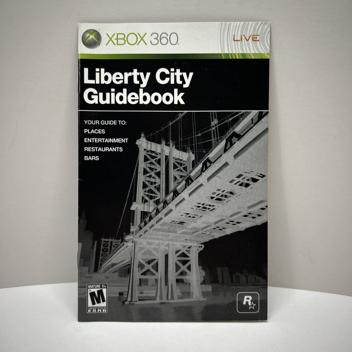 Liberty City Guidebook (GTA 4) Xbox 360 Guide Booklet ONLY