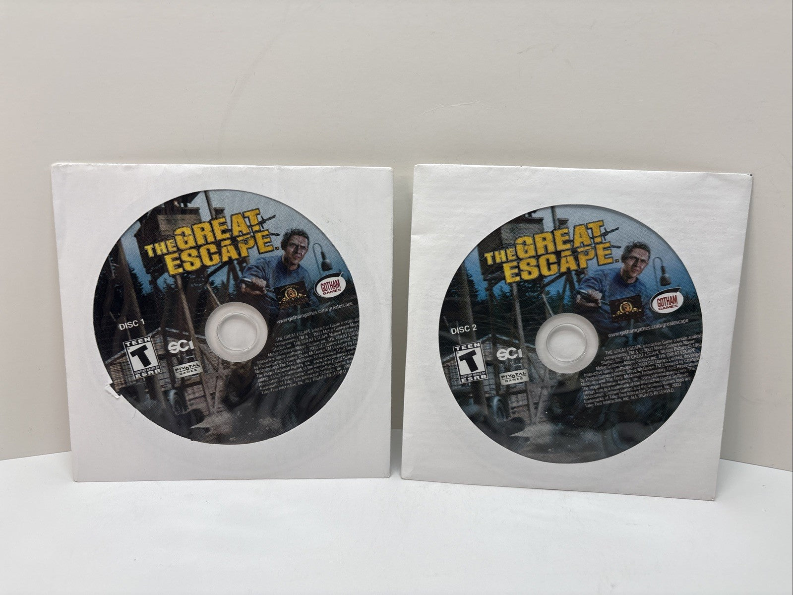 The Great Escape PC CD-ROM Game Gotham Games 2003 - Discs Only