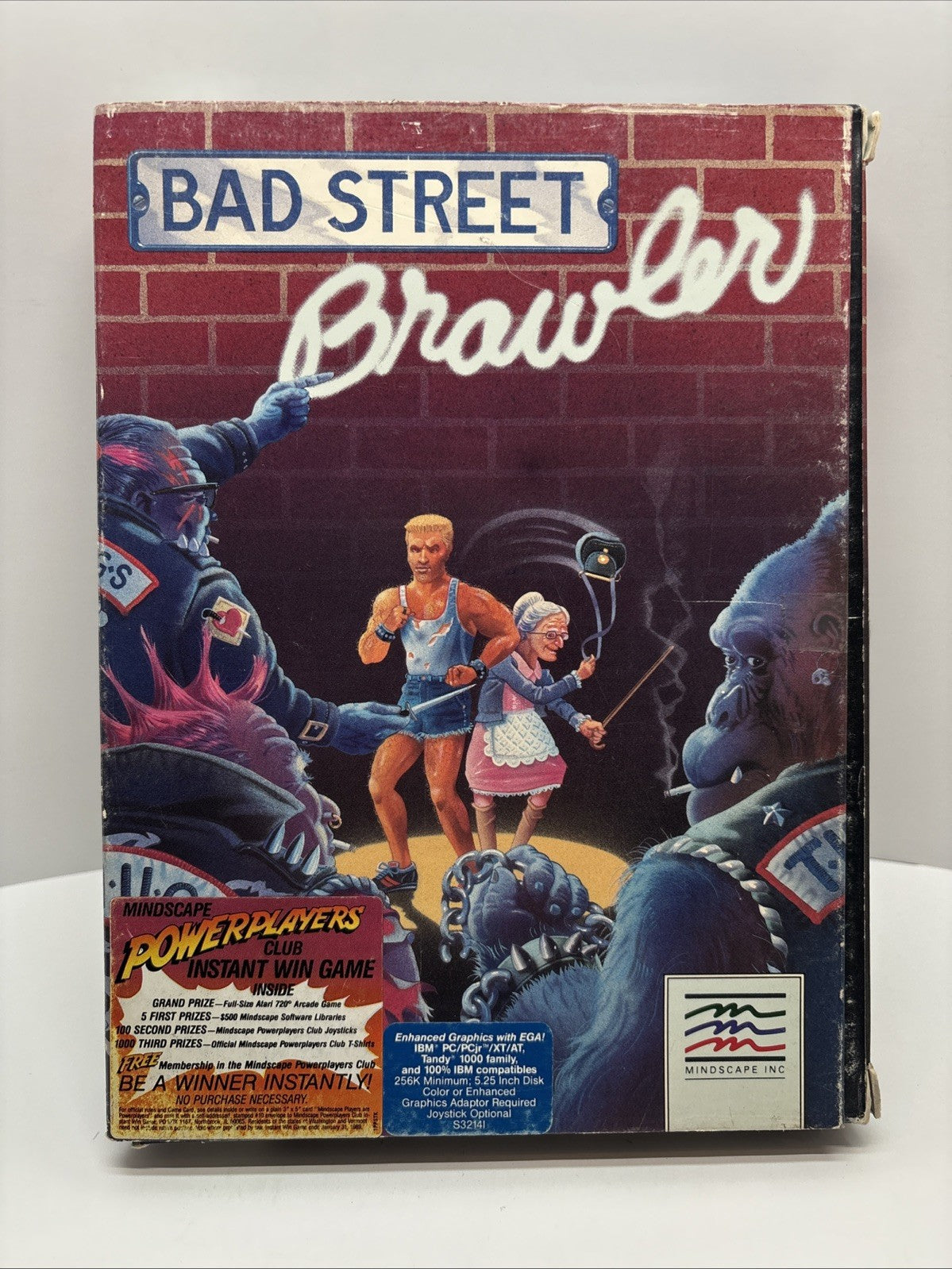 Bad Street Brawler - Bop 'n Rumble (1987) By Mindscape IBM PC Big Box