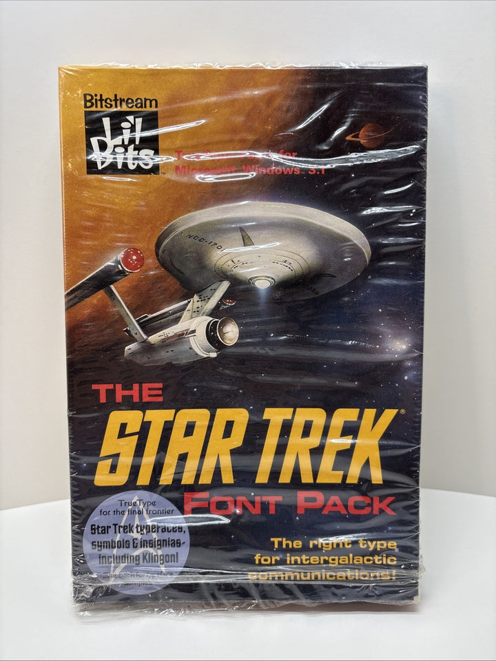 The Star Trek Font Pack Windows 3.1 1992