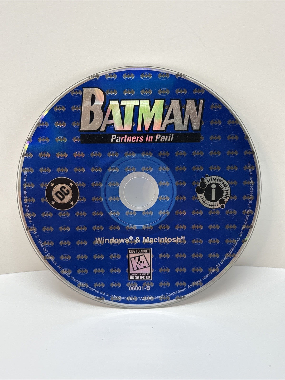 DC Comics Batman: Partners In Peril CD-ROM Comic Book - Disc Only