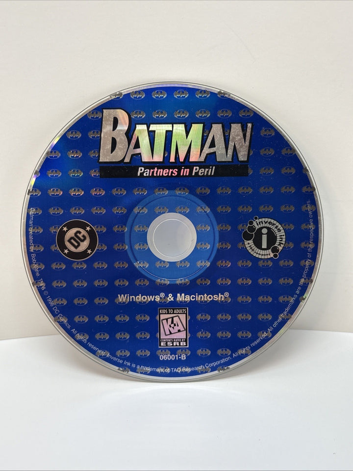 DC Comics Batman: Partners In Peril CD-ROM Comic Book - Disc Only