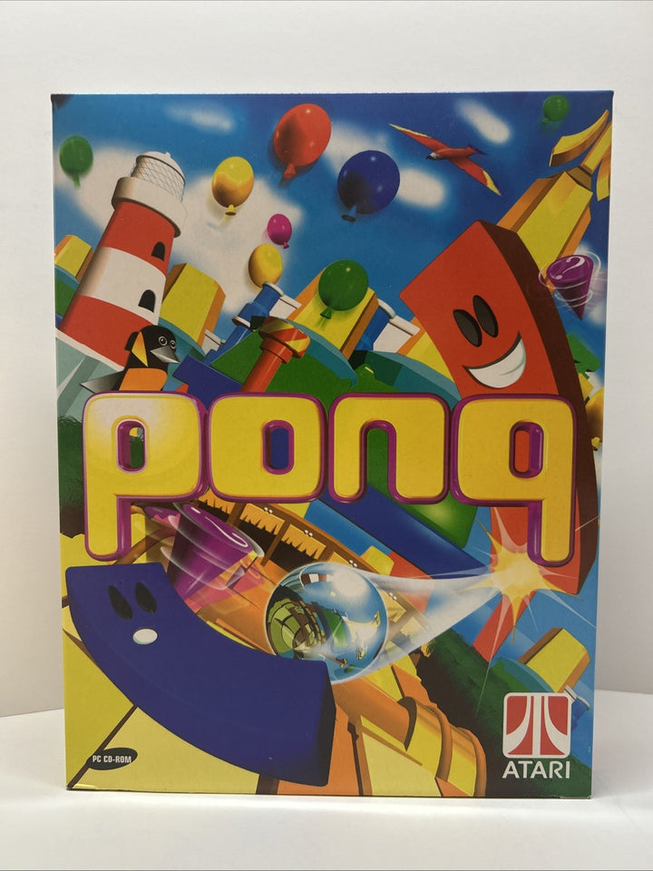 Pong: The Next Level (PC CD-ROM, 1999) BIG BOX ATARI  - FR-NL-IT - European