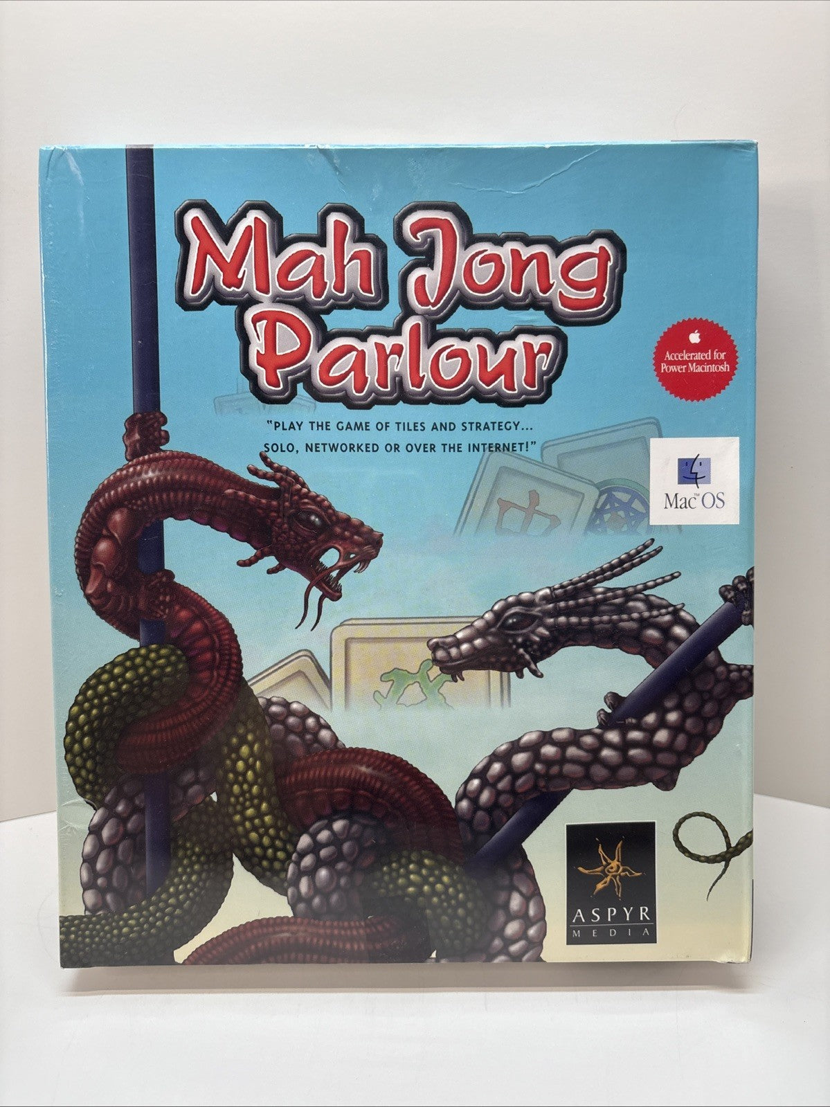 Mah Jong Parlour MAC CD match mahjongg tiles puzzle - Big Box - New Sealed