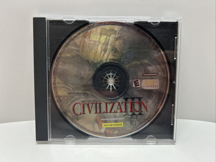 Sid Meier's Civilization 3 III (PC, CD ROM, 2001) Disc - Jewel Case