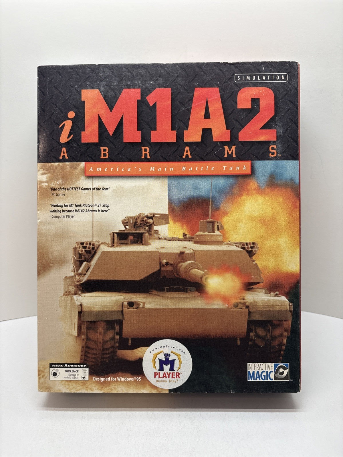 iM1A2 Abrams America's Main Battle Tank Windows 95 PC M1A2 Sim Game Tested