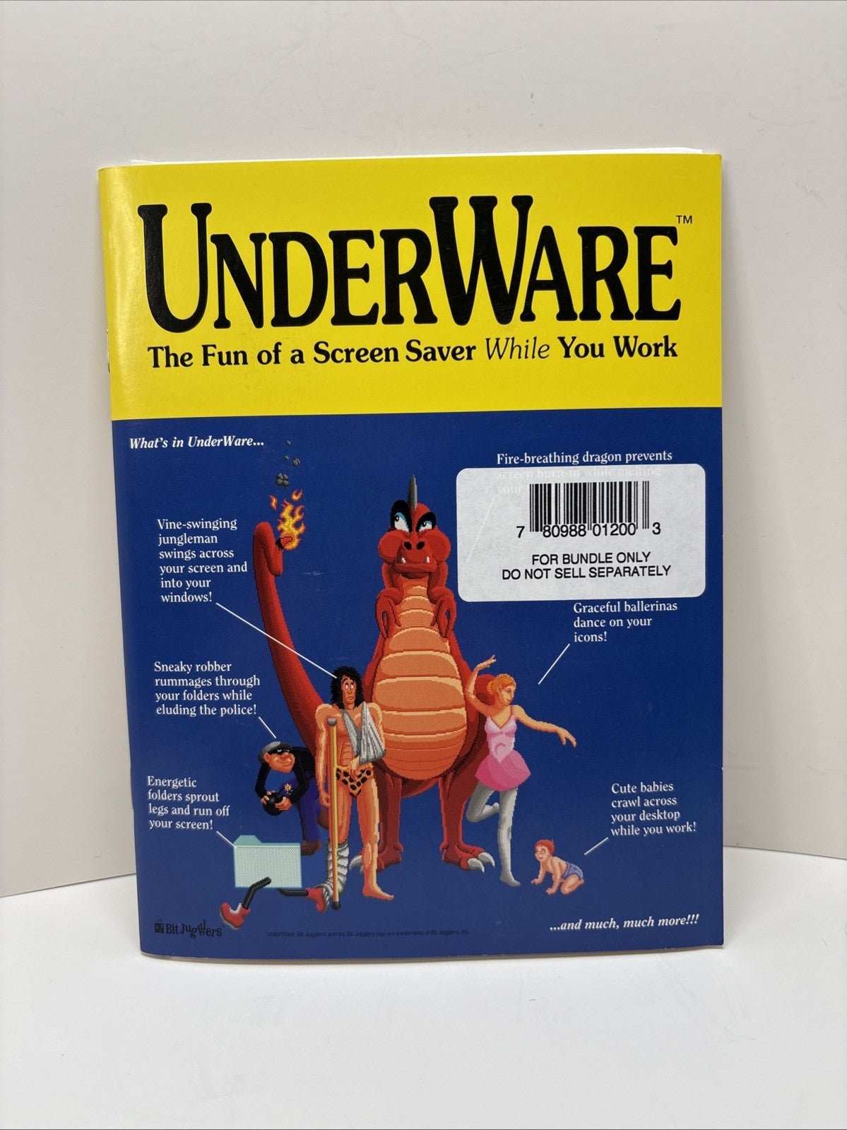 UnderWare The Fun Screensaver While You Work For Macintosh Book + Disks Only