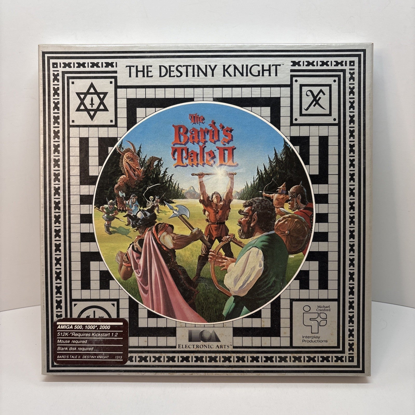 The Bard's Tale 2 II The Destiny Knight Amiga 500 Video Game 3.5 Floppy w/Manual