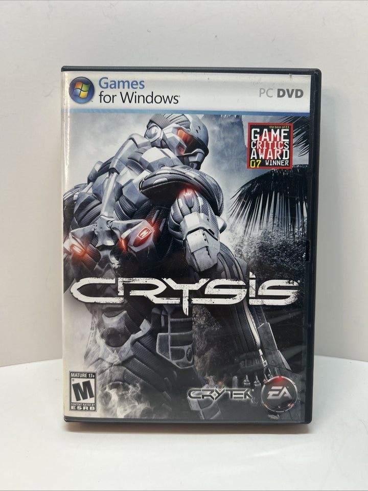 CRYSIS (2007) PC DVD ROM - Complete With Manual & 2 Inserts - CIB