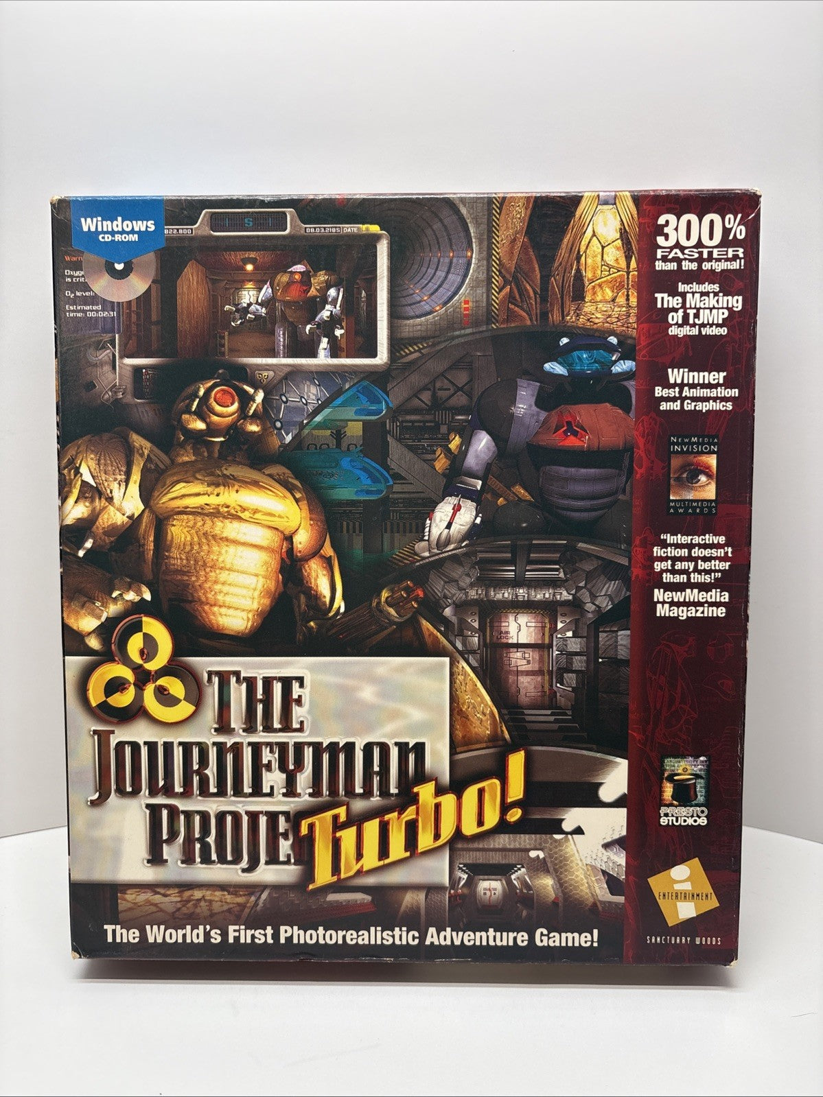 The Journeyman Project Turbo! (1994) PC CD ROM (Windows) - Big Box