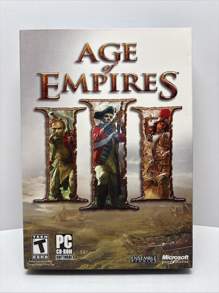 Age of Empires 3 III (2005) PC CD - ROM Microsoft Games - NEW FACTORY SEALED