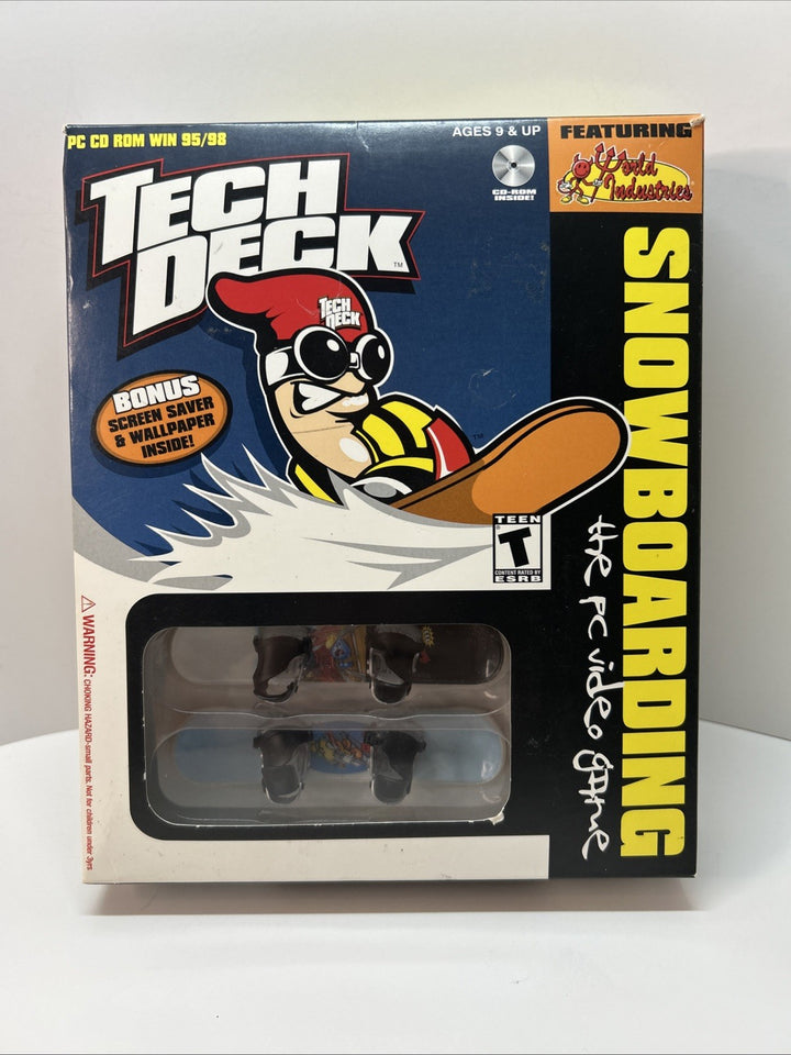 Tech Deck Dude snowboarding PC CD Video Game - BRAND NEW RARE 2000