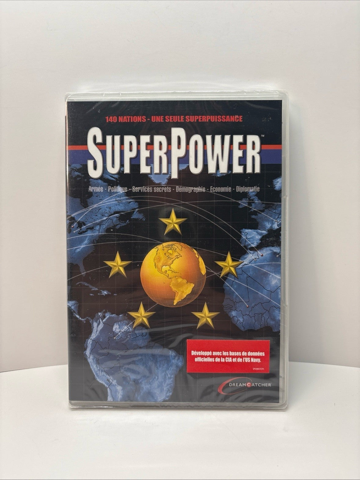 SuperPower PC CD-ROM Sealed FR Edition DVD Case Strategy Game GolemLabs 2002