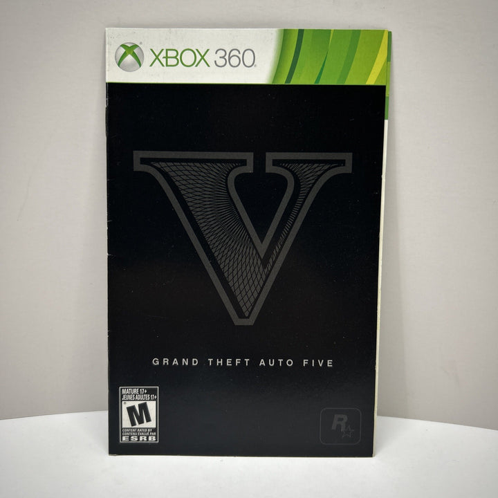 Grand Theft Auto Five V 5 (Microsoft XBOX 360) Manual Only