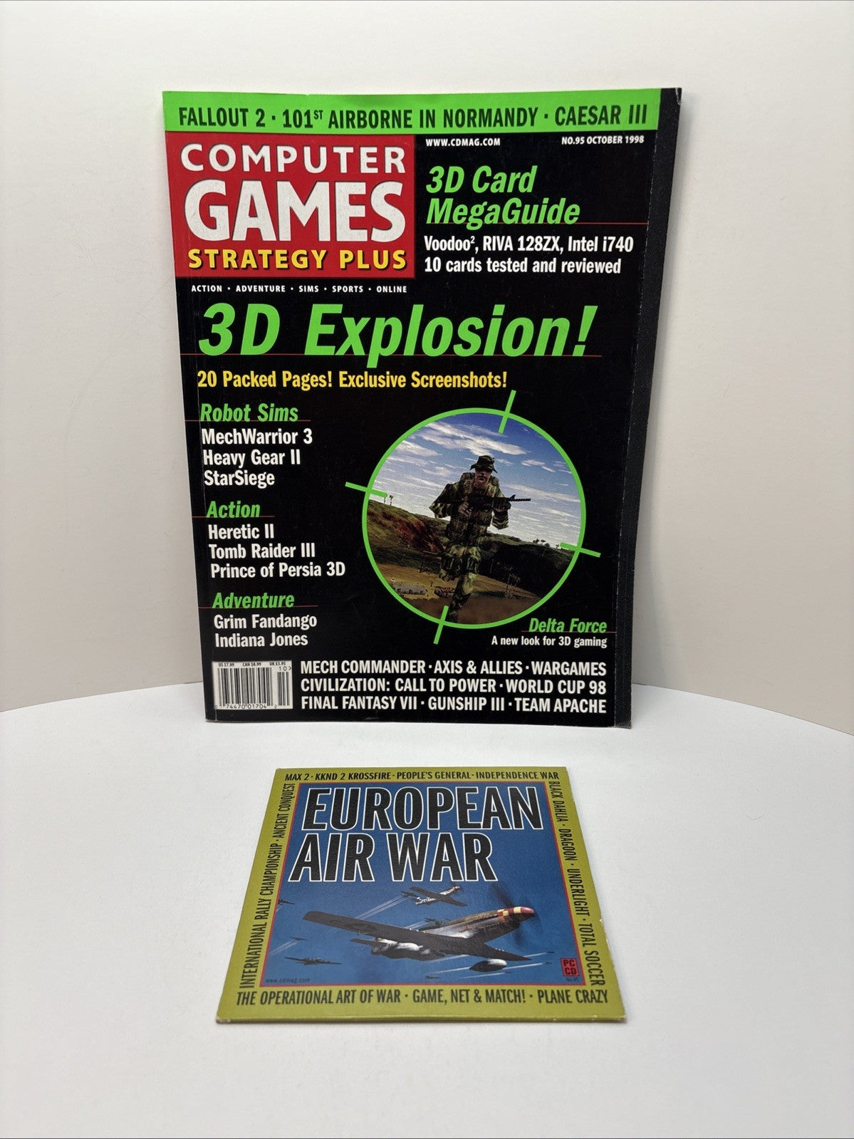 Computer Games Strategy Plus Magazine #95 October 1998 Delta Force With Demo CD