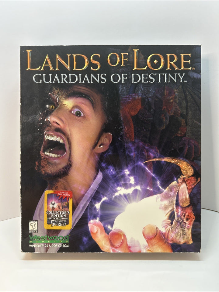 Lands of Lore Guardians of Destiny (1997) CIB Big Box. PC Game.