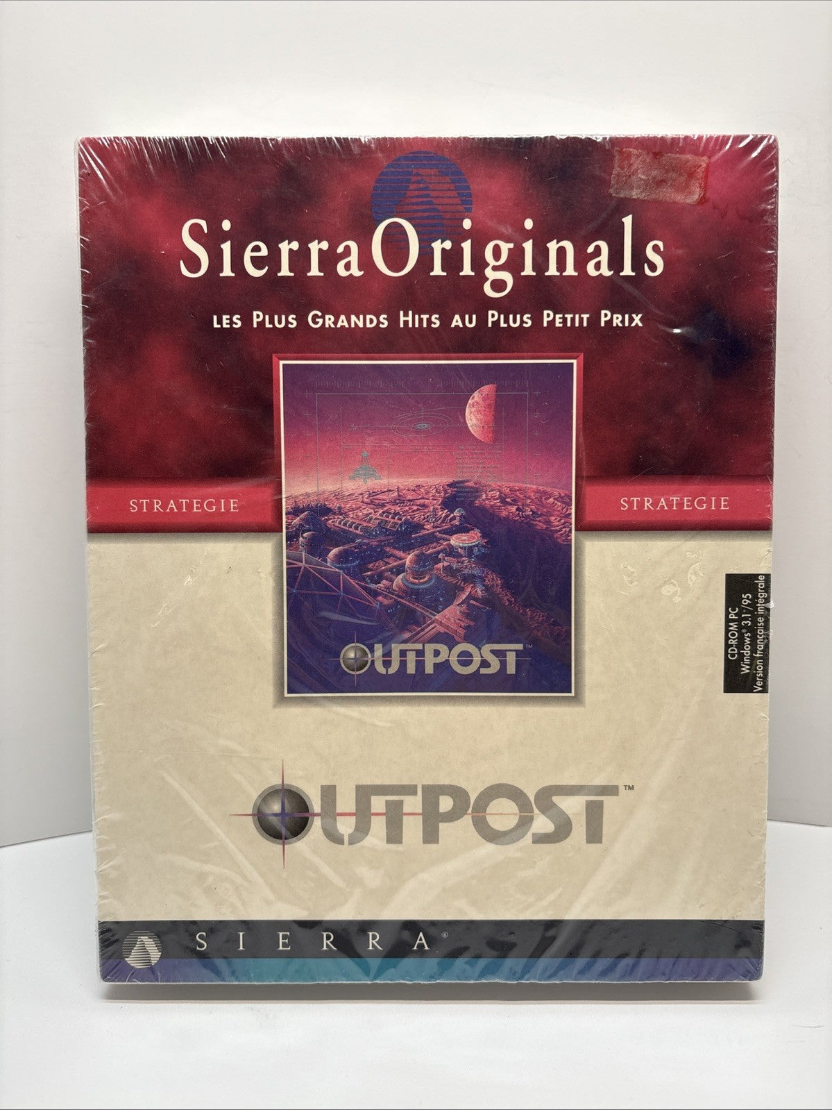 Outpost (PC, 1994) PC CD-ROM Big Box Sierra Originals - Sealed - French