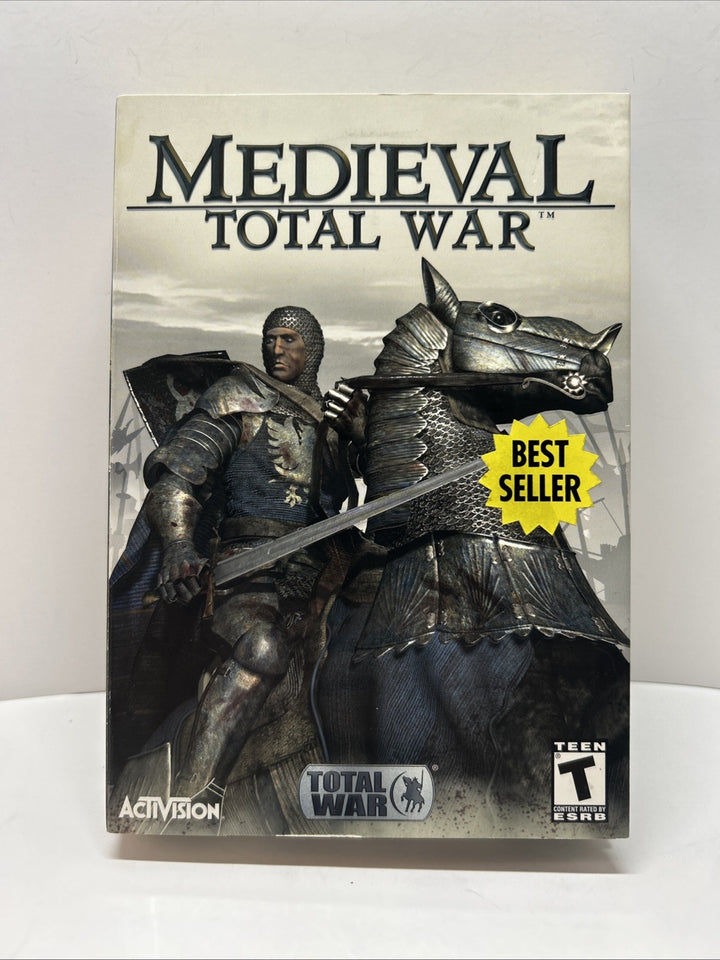 Medieval: Total War PC CD Rom 2002 Computer Video Game Complete
