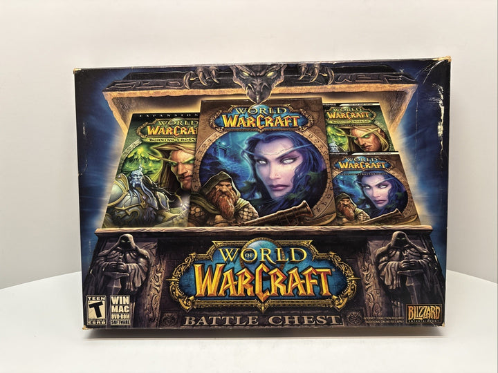 World Of WarCraft Battle Chest (2010) PC DVD ROM - Damaged Box See Pictures