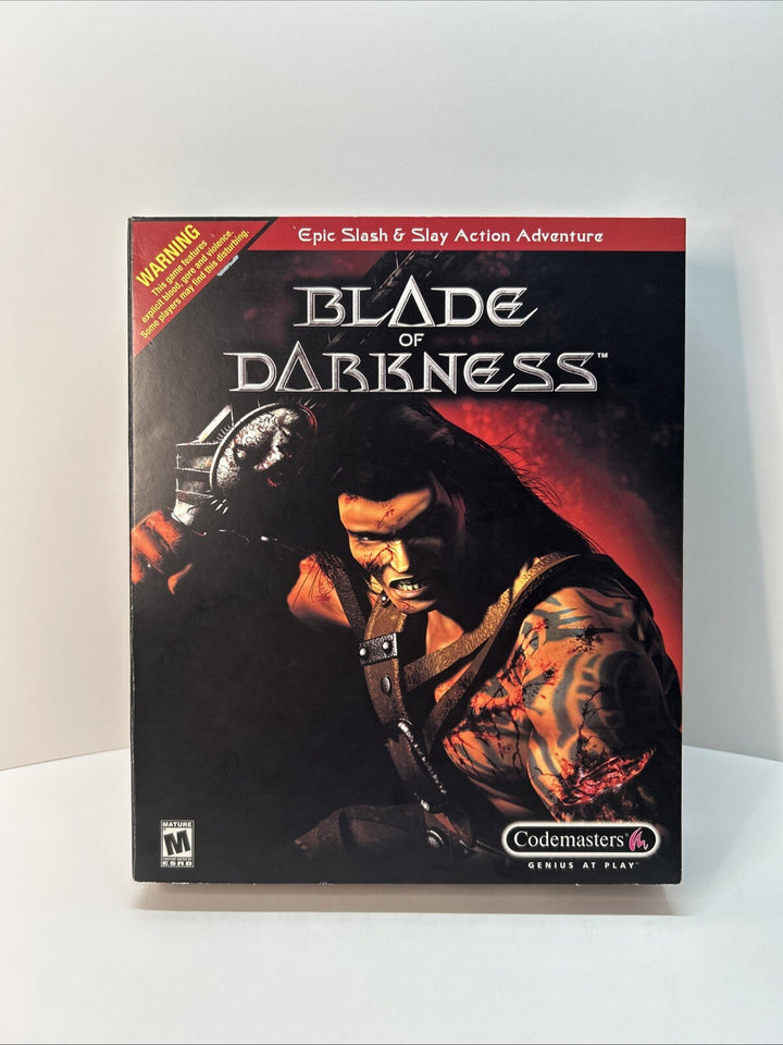 Blade of Darkness Vintage PC Big Box Game CIB Complete - Codemasters