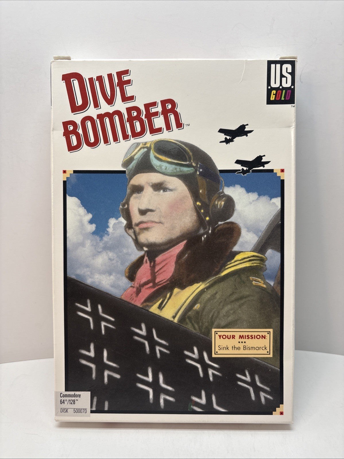 Dive Bomber (1988) Commodore 64 / 128, 5.25 Disk, US Gold 1988, CIB
