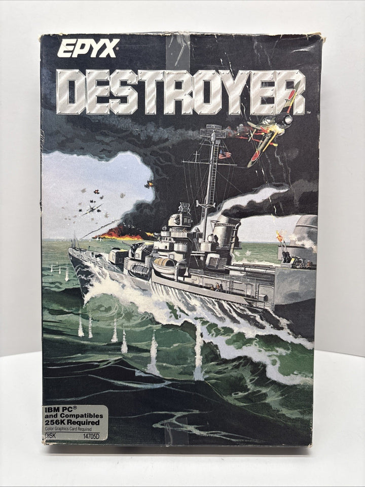 Destroyer (1986) By Epyx - Big Box - IBM PC 5.25” Floppy