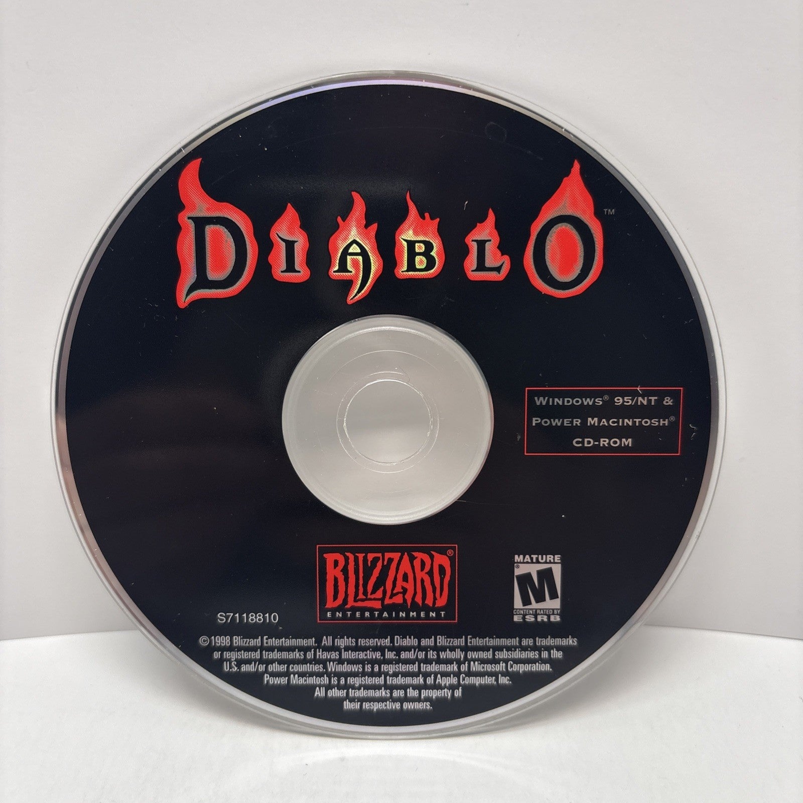 Diablo - PC CD-ROM 1998 *Disc Only* Has Some Scratches- Priced Accordingly