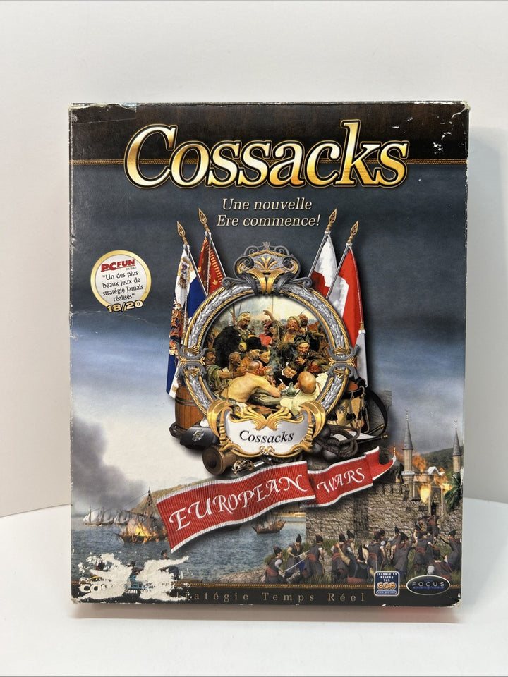 Cossacks European Wars (PC, Big Box) Game & Manual - French - Damaged Box