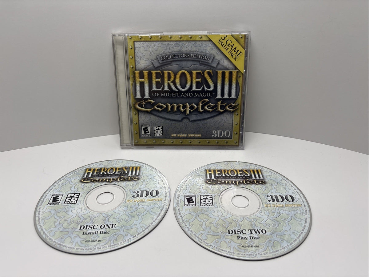 Heroes of Might & Magic III Complete Collectors Edition (PC CD-Rom, 2000) 3DO
