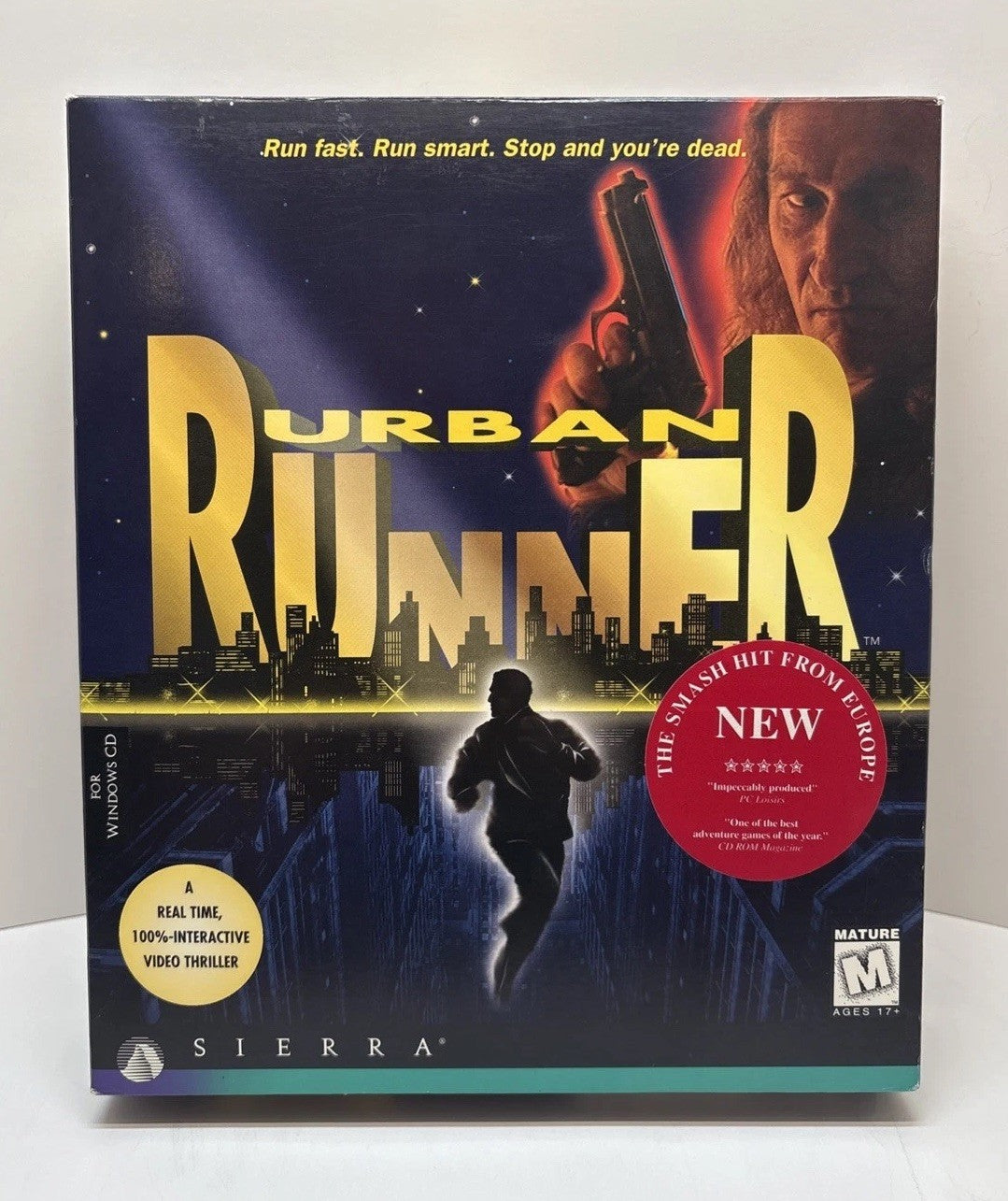 Urban Runner PC CD-Rom Sierra 1996 Game Complete In Big Box RARE US VERSION 🔥