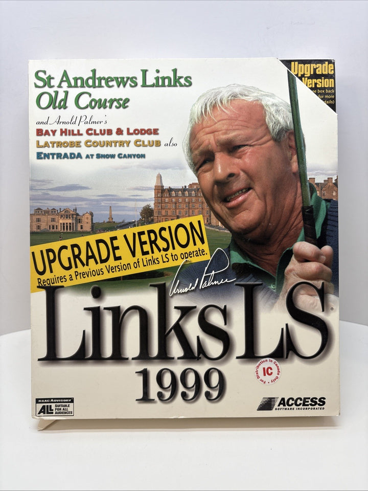 Links LS 1999 Upgrade Version- Big Box - COMPLETE PC CD ROM-Access-Golf 4 Discs