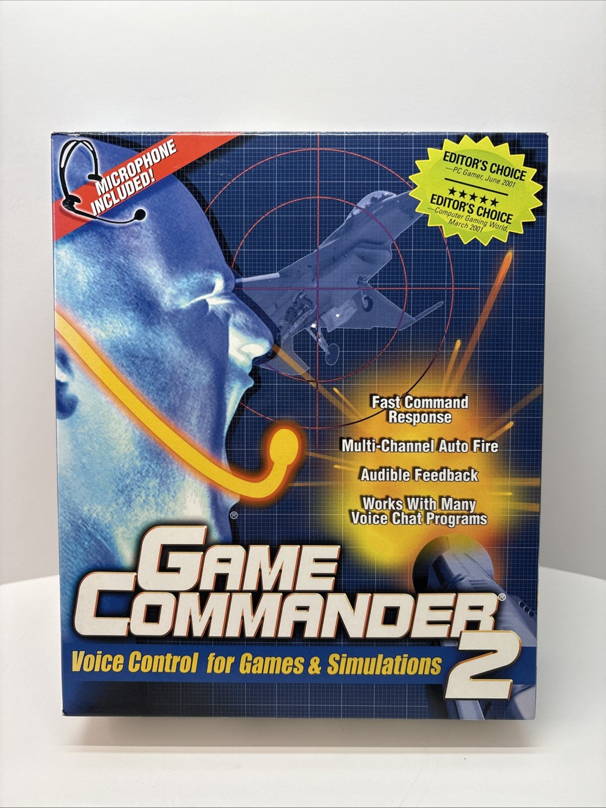 Game Commander 2 (2001) Voice Control for PC Gaming - Microphone Included