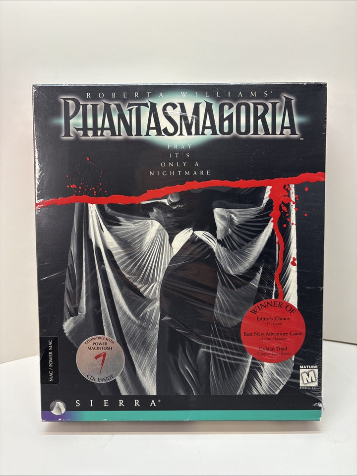 Phantasmagoria - Sierra 1995 Macintosh - 7 CD Big Box Game - Complete In Box