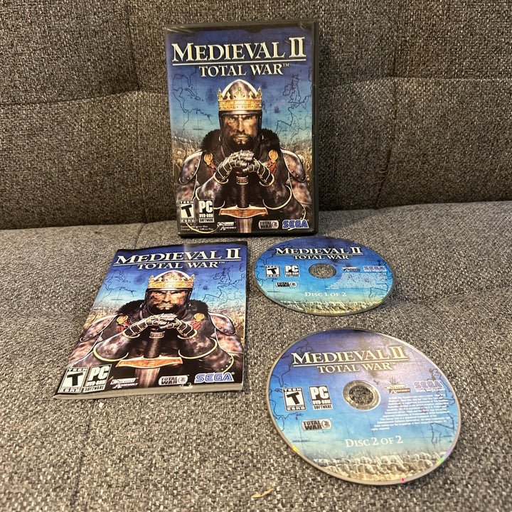 Medieval II Total War PC Windows Game w/ Manual 2 Disks SEGA Tested