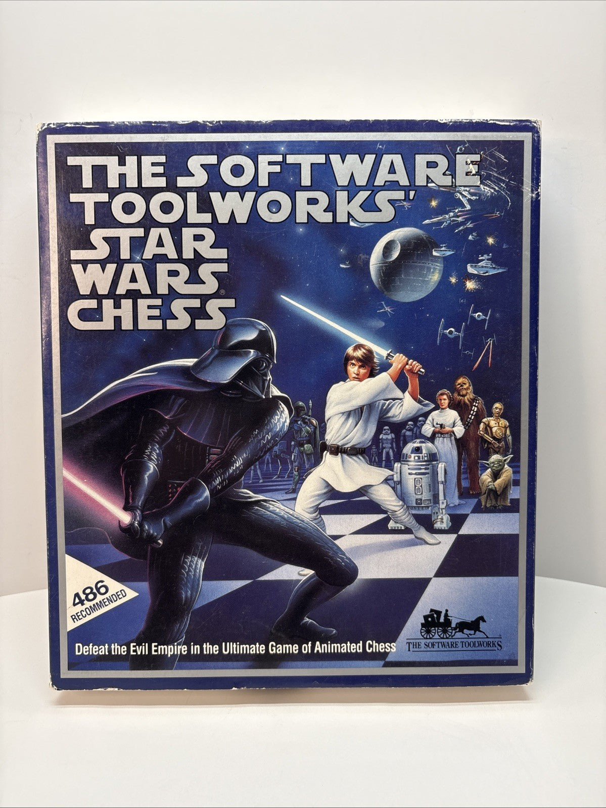 The Software Toolworks Star Wars Chess (1993) 3.5 Floppy Disks - Big Box PC