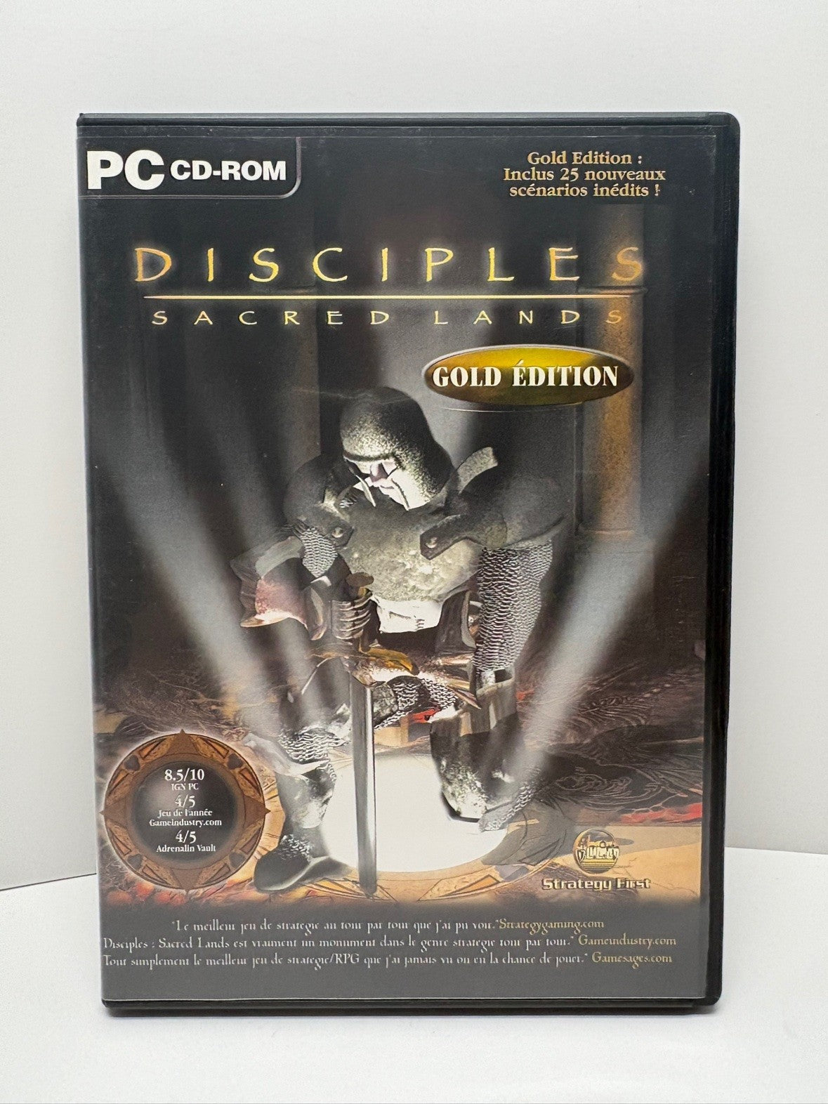 Disciples Sacred Lands Gold Edition PC CD-ROM FR Edition DVD Case 2001