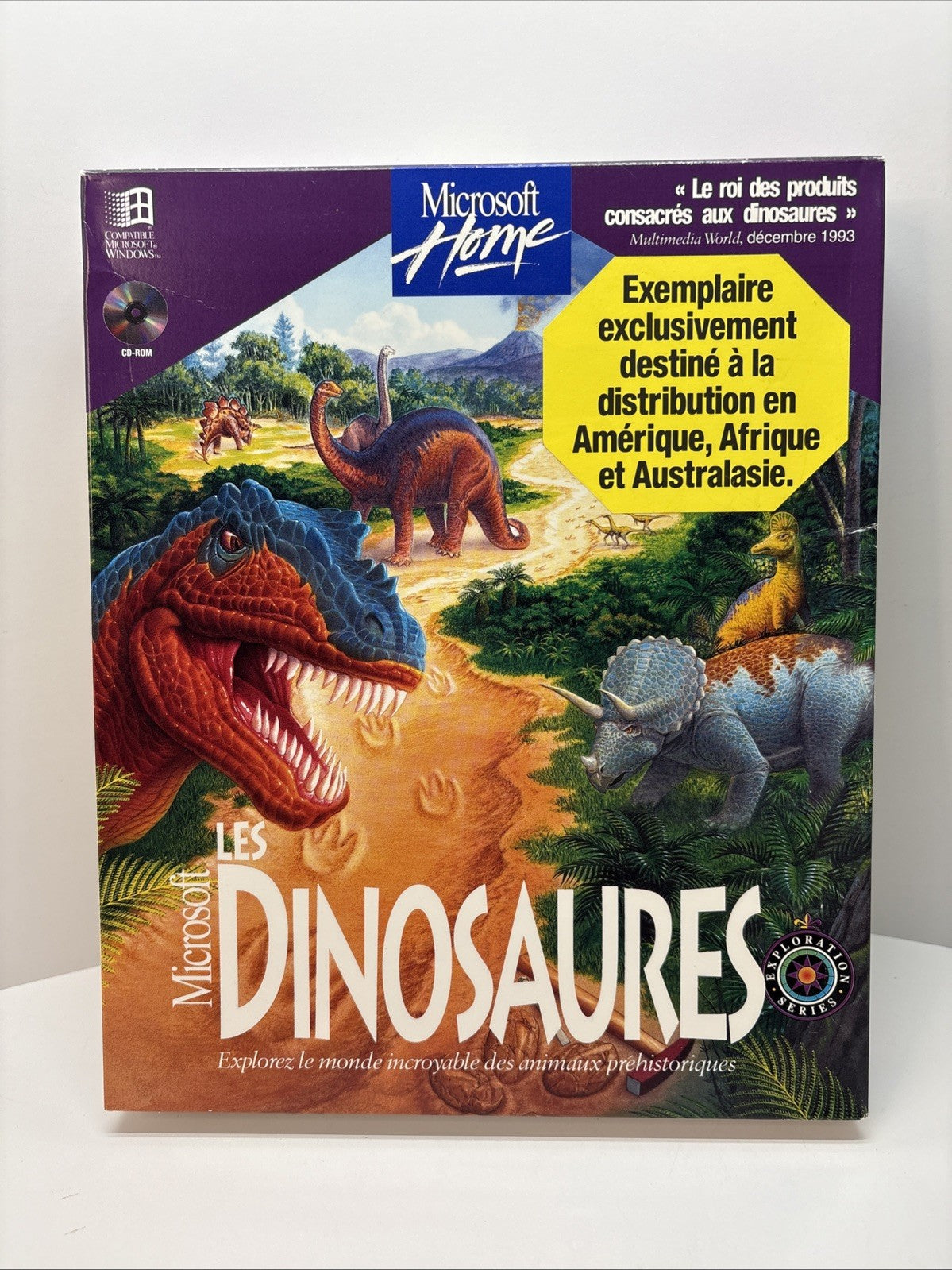 Microsoft Home Dinosaurs - Les Dinausaures - Big Box PC CD-ROM- French Français