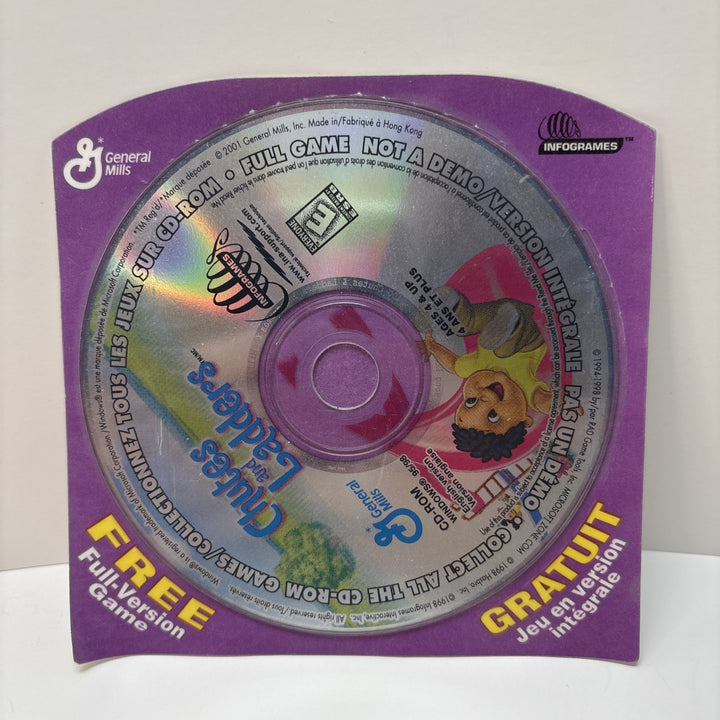 Chutes and Ladders - English Version - General Mills PC CD-Rom Game