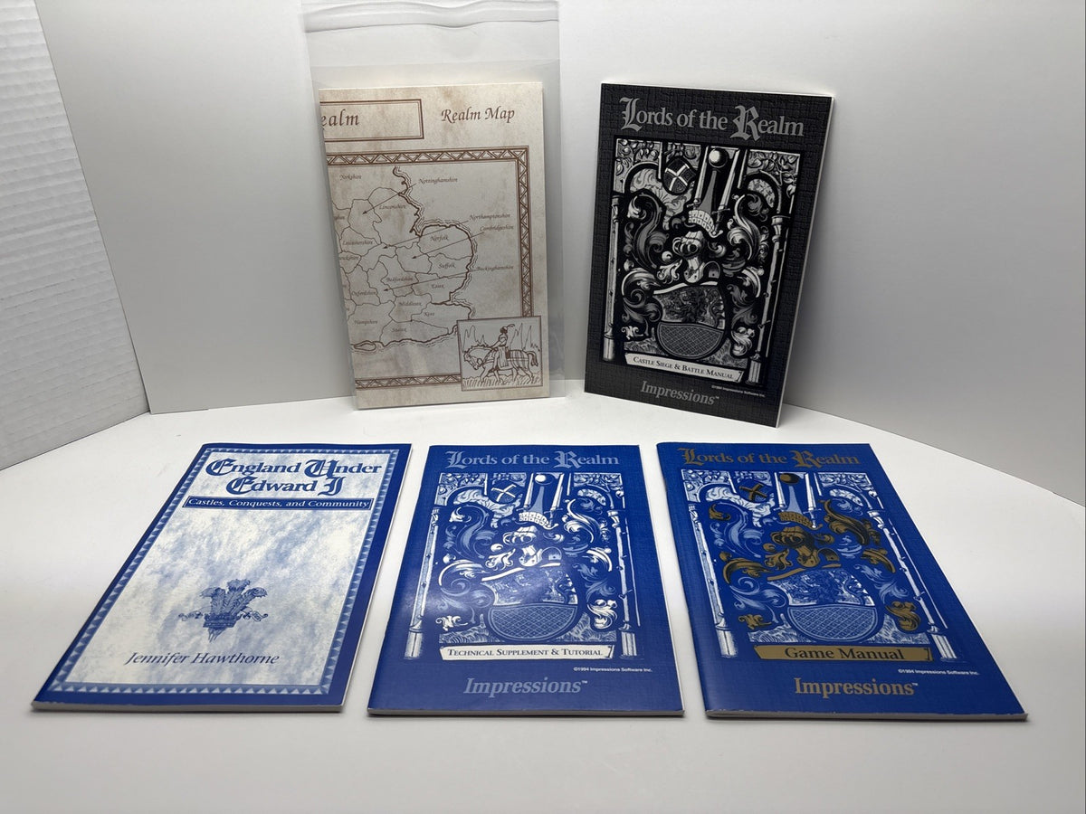 Lords of the Realm Impressions Software 1994 Manuals And Maps Only - No Game