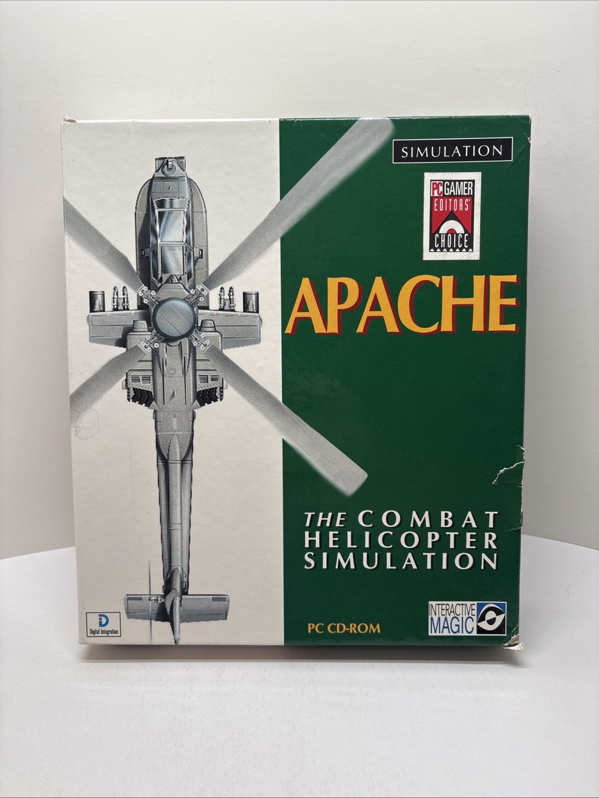 Apache The Combat Helicopter Simulator PC CD-ROM Big Box Complete