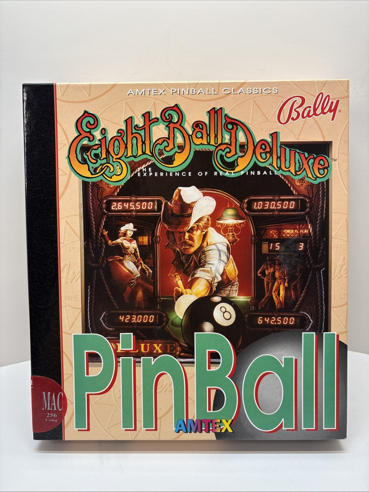 Bally Eight Ball Deluxe Pinball Game  MAC Apple Computer