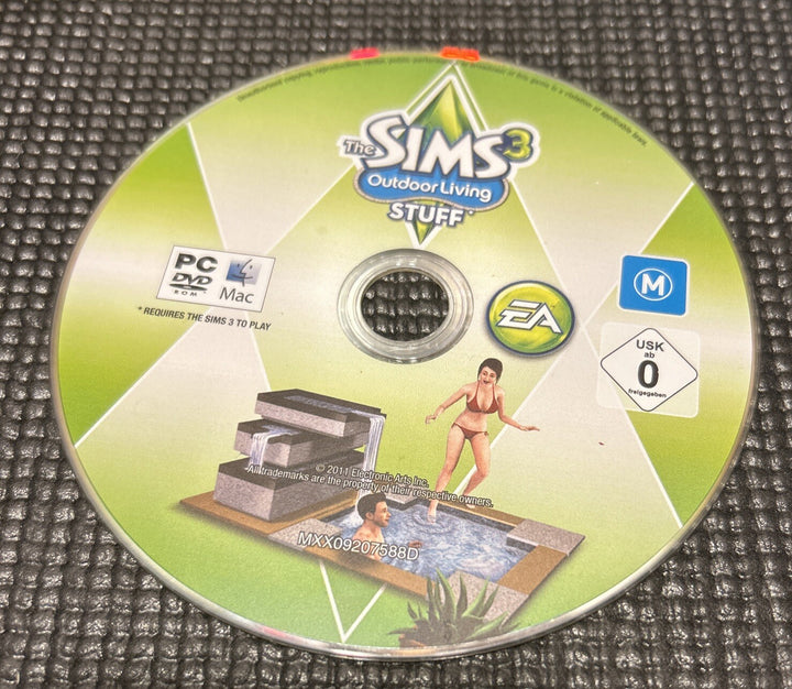 The Sims 3: Outdoor Living Stuff - PC/Mac - Good Condition - Disc Only