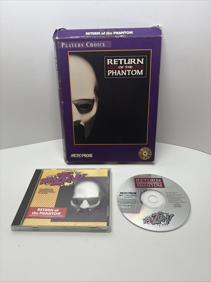 Return of the Phantom Big Box PC Game 1995 Microprose - Damaged Box -