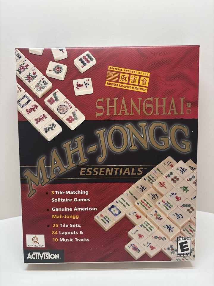 Shanghai Mah-Jongg Essentials PC CD-ROM Big Box Complete Activision